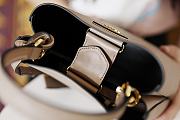 Prada Mini Panier Saffiano Shoulder Bag In Beige 1BA217 Size 18x17x10.5cm - 6
