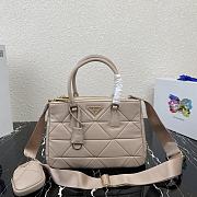 Prada Saffiano Women Hand Bag In Beige 1BA863 Size: 28×20×12cm - 1