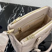 Prada Saffiano Women Hand Bag In Beige 1BA863 Size: 28×20×12cm - 5
