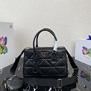 Prada Saffiano Women Hand Bag In Black 1BA863 Size: 28×20×12cm - 1