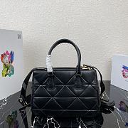 Prada Saffiano Women Hand Bag In Black 1BA863 Size: 28×20×12cm - 5