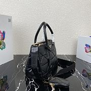 Prada Saffiano Women Hand Bag In Black 1BA863 Size: 28×20×12cm - 3