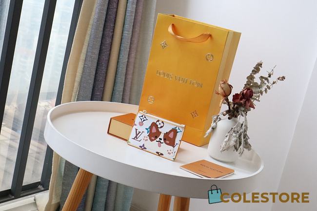 Louis Vuitton Cute Corgi Coin Card  - 1
