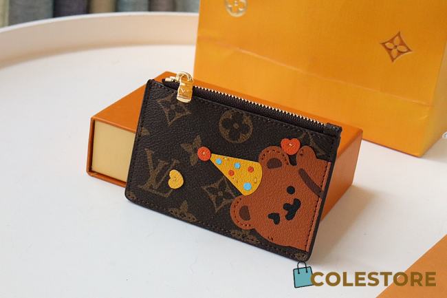 Louis Vuitton Cute Bear Coin Card In Brown - 1