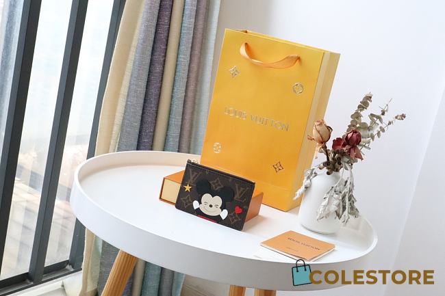Louis Vuitton Cute Mickey Mouse Coin Card  - 1