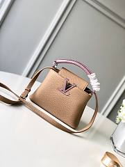 Louis Vuitton Capucine Taurillon Leather In Beige M94634 Size 21x14x8cm - 1