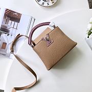 Louis Vuitton Capucine Taurillon Leather In Beige M94634 Size 21x14x8cm - 4