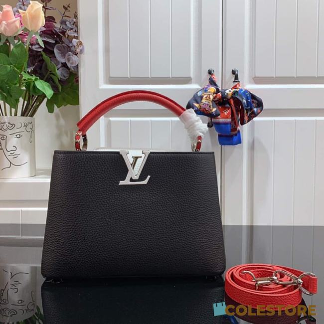 Louis Vuitton Capucine BB Taurillon Leather With Red Strap 27cm  - 1