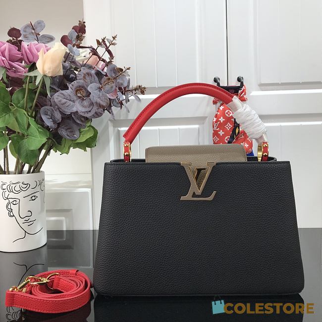 Louis Vuitton Capucine BB Taurillon Leather In Gold Lock 27cm  - 1
