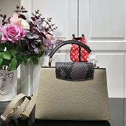 Louis Vuitton Capucine BB In Grey Taurillon Leather 27cm - 4