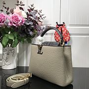 Louis Vuitton Capucine BB In Grey Taurillon Leather 27cm - 3