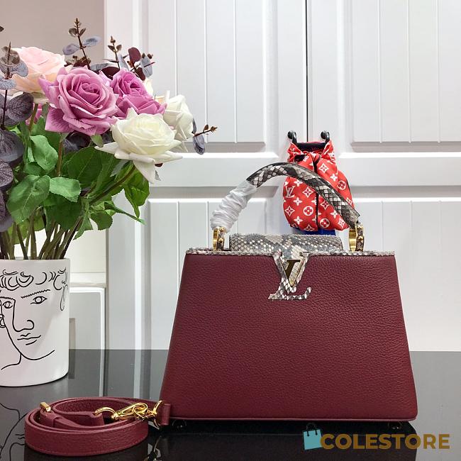 Louis Vuitton Capucine Hand Bag M48865 Size: 27x18x9cm - 1