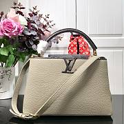 Louis Vuitton Capucine In Grey Python Hand Bag M48865 Size: 31x20x11cm - 1