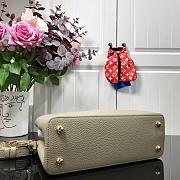 Louis Vuitton Capucine In Grey Python Hand Bag M48865 Size: 31x20x11cm - 2