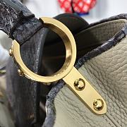 Louis Vuitton Capucine In Grey Python Hand Bag M48865 Size: 31x20x11cm - 4
