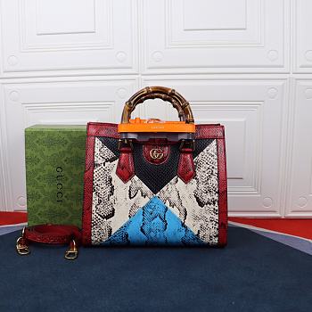 Gucci Diana Small Python Bag In Red 660195 27cm