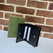 Gucci Diana Card Case Wallet In Black 658244 Size 11x8x2.5cm - 4