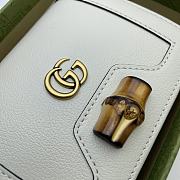 Gucci Diana Card Case Wallet In White 658244 Size 11x8x2.5cm - 5