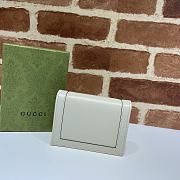 Gucci Diana Card Case Wallet In White 658244 Size 11x8x2.5cm - 2