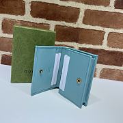 Gucci Diana Card Case Wallet In Blue 658244 Size 11x8x2.5cm - 5