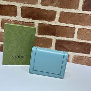 Gucci Diana Card Case Wallet In Blue 658244 Size 11x8x2.5cm - 4