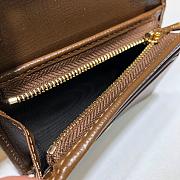 Gucci Diana Card Case Wallet In Canvas Leather 658244 Size 11x8x2.5cm - 5