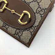 Gucci Diana Card Case Wallet In Canvas Leather 658244 Size 11x8x2.5cm - 4
