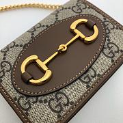 Gucci Diana Card Case Wallet In Canvas Leather 658244 Size 11x8x2.5cm - 3