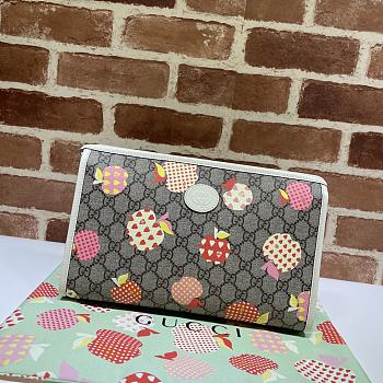 Gucci Les Pommes Ophidia Pouch ‎66411 Size 28.5x18x9cm