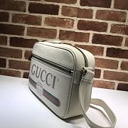 Gucci Print Messenger Shoulder Bag In White 523589 Size 33.5x23x9.5cm - 4