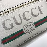 Gucci Print Messenger Shoulder Bag In White 523589 Size 33.5x23x9.5cm - 5
