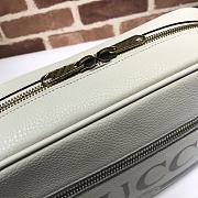 Gucci Print Messenger Shoulder Bag In White 523589 Size 33.5x23x9.5cm - 6