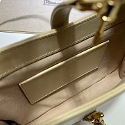 Gucci Mini Jackie In White Hobo Bag In Beige 637091 Size 19x13x3cm - 5