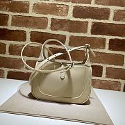 Gucci Mini Jackie In White Hobo Bag In Beige 637091 Size 19x13x3cm - 3