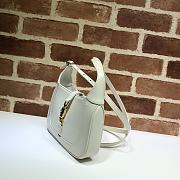 Gucci Mini Jackie In White Hobo Bag In White 637091 Size 19x13x3cm - 3