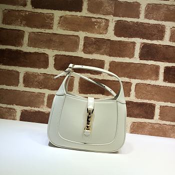 Gucci Mini Jackie In White Hobo Bag In White 637091 Size 19x13x3cm