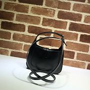 Gucci Mini Jackie In White Hobo Bag In Black 637091 Size 19x13x3cm - 4