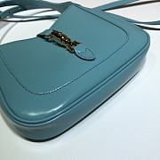 Gucci Mini Jackie In White Hobo Bag In Blue 637091 Size 19x13x3cm - 6