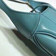 Gucci Mini Jackie In White Hobo Bag In Blue 637091 Size 19x13x3cm - 4