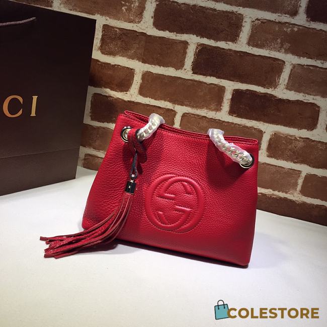 Gucci Soho Chain Mini Hand Bag 387043 Size 25x18x10cm - 1