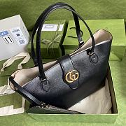 Gucci Medium Tote Bag With Double G In White 649577 Size 35x32x11cm - 4