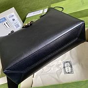 Gucci Medium Tote Bag With Double G In Black 649577 Size 35x32x11cm - 2
