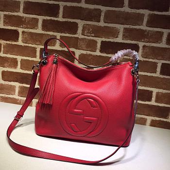 Gucci Soho Shoulder Bag In Red 408825 Size 35x35x15cm