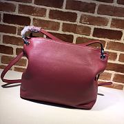 Gucci Soho Shoulder Bag In Wine Red 408825 Size 35x35x15cm - 5