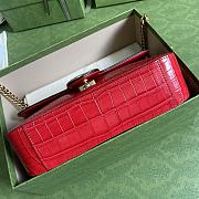 Gucci GG Marmont Crocodile Leather Shoulder Bag 443497 Size 26x15x7cm - 3