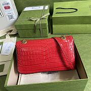 Gucci GG Marmont Crocodile Leather Shoulder Bag 443497 Size 26x15x7cm - 4