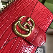 Gucci GG Marmont Crocodile Leather Shoulder Bag 443497 Size 26x15x7cm - 6