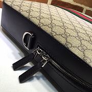Gucci Web GG Supreme Canvas Briefcase 387102 Size 37x29x6.5cm - 6