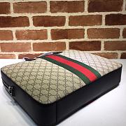 Gucci Web GG Supreme Canvas Briefcase 387102 Size 37x29x6.5cm - 2