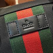 Gucci Web GG Supreme Briefcase In Black 387102 Size 37x29x6.5cm - 2